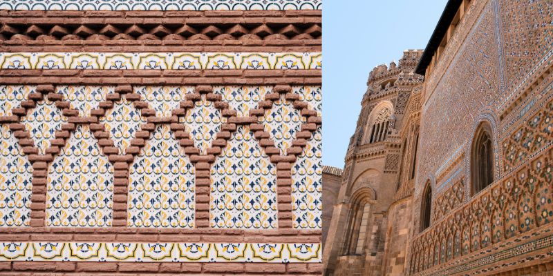 Fachada mudéjar en Zaragoza